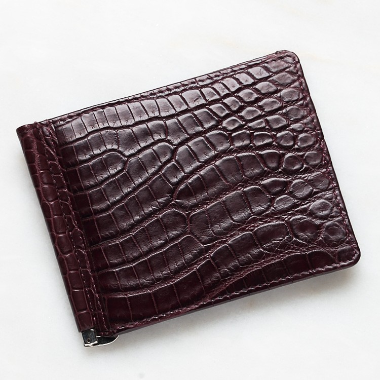 かわちゅです。本革クロコダイル　鰐革　無双　マネークリップ かわちゅ様専用です。本革クロコダイル 鰐革 無双 マネークリップ