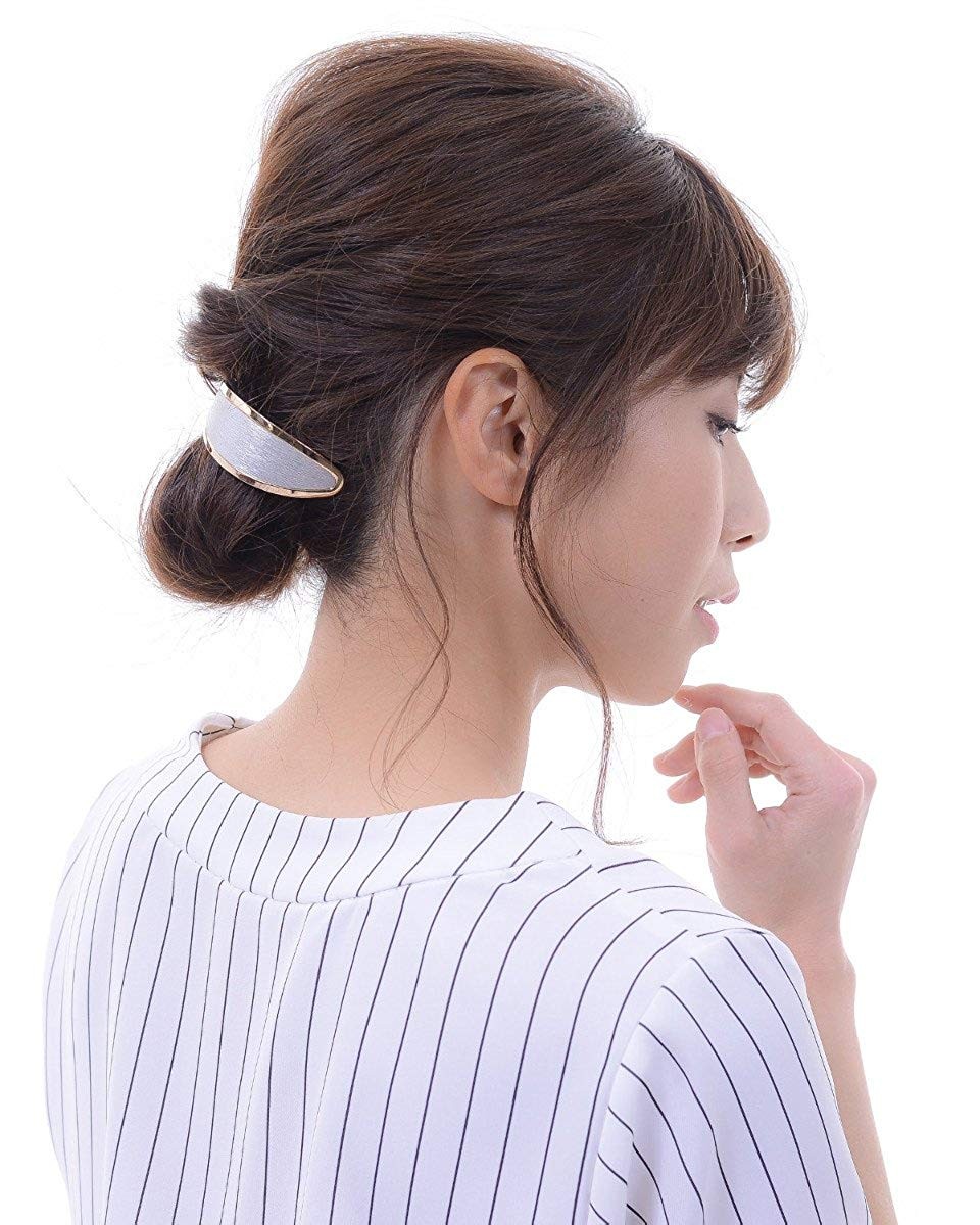バレッタ ゴールド シルバー 金具 ヘアアクセサリー 髪留め 髪