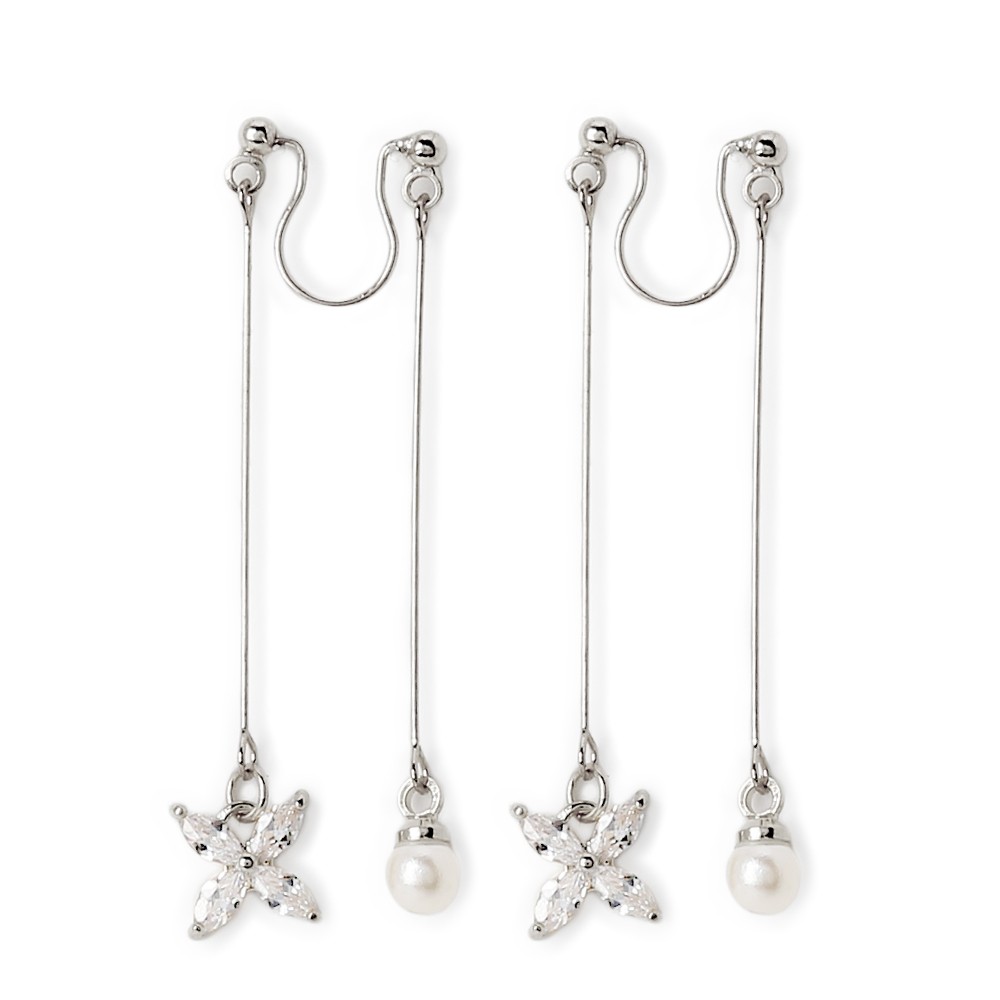 パール ピアス イヤリング 金属アレルギー ノンホールピアス キャッチ