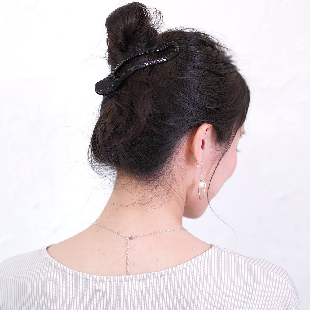 ヘアクリップ バンスクリップ 大 大きめ まとめ髪 ヘア