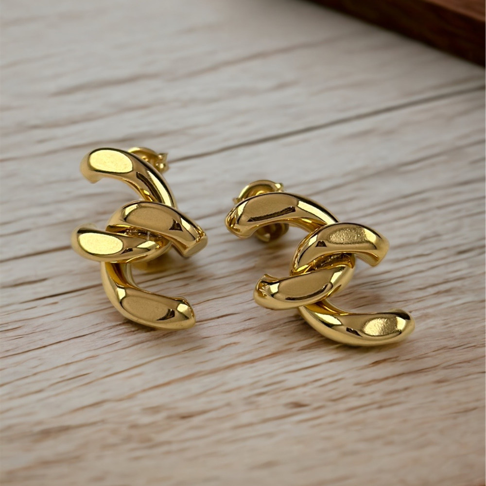 【美品】VERMEILpariena ゴールドピアス18kコーティング ピアス 18k 18金 プラチナ コーティング 金属アレルギー 対応 つけっ