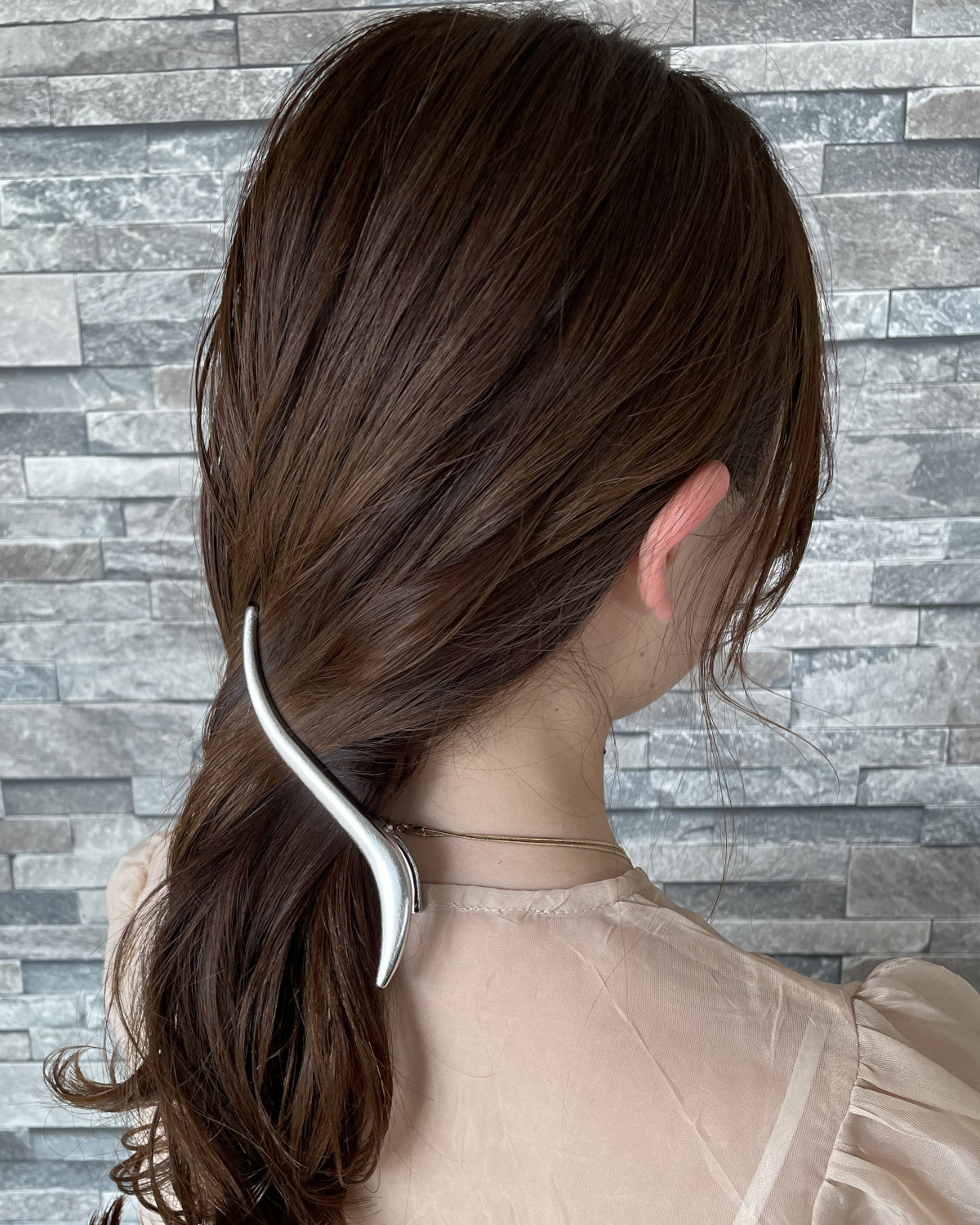 ヘアクリップ ダッカール 大 髪留め シンプル くちばしクリップ