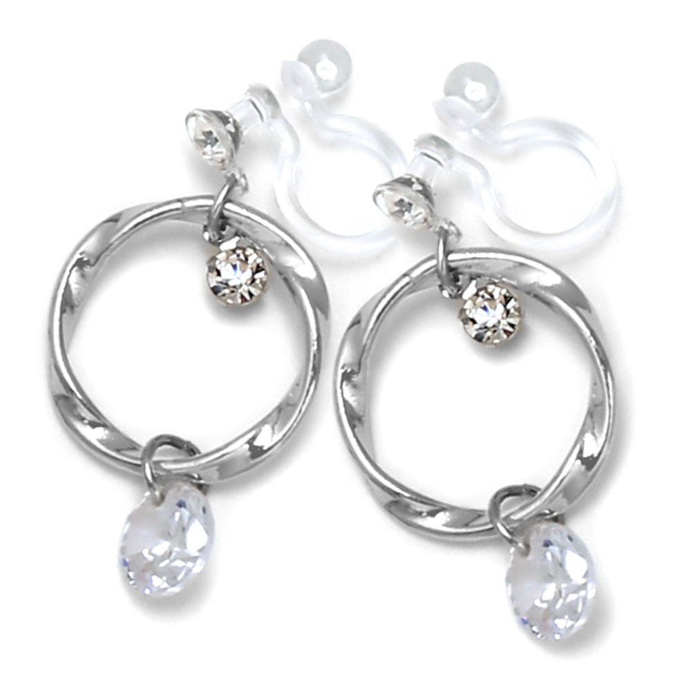 ピアス イヤリング 金属アレルギー ノンホールピアス フックピアス