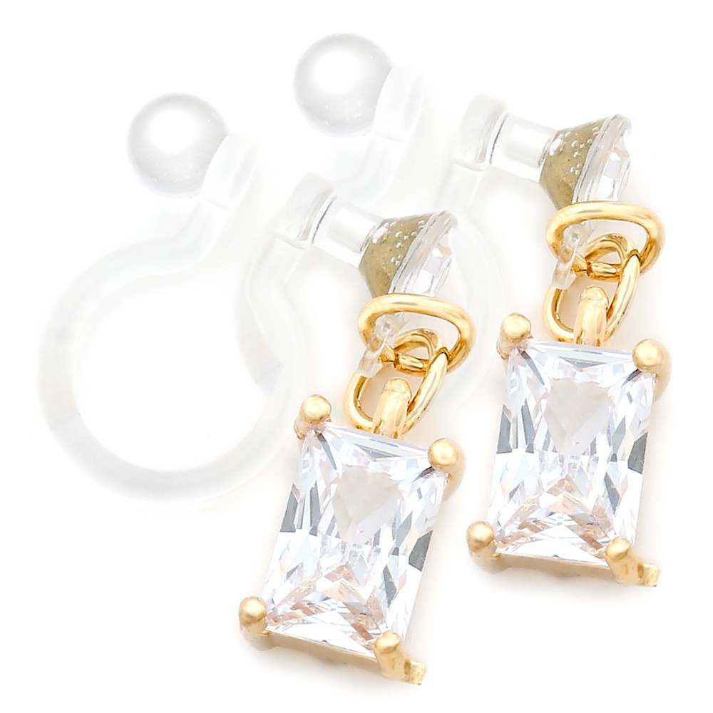 ピアス イヤリング 金属アレルギー ノンホールピアス キャッチ