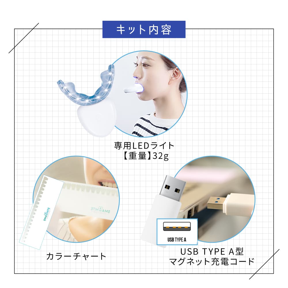 スマホワイトプラス ブライトニング ledライト ジェル付属 一般医療