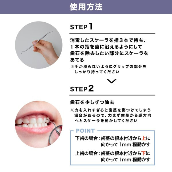 歯石除去 歯石取り スケーラー 5本セット 【一般医療機器】 歯石とり