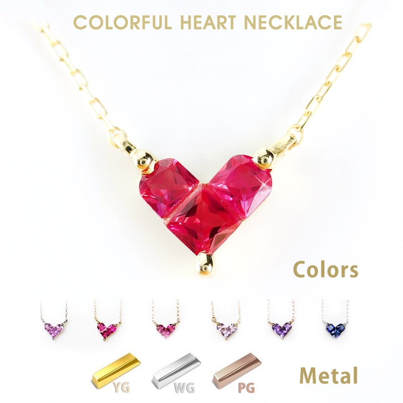 インビジブルセッティング ネックレス ピアス リング 3点セット ルビー