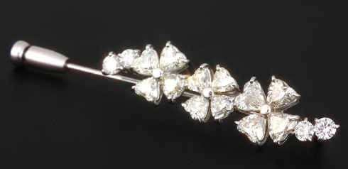 天然ダイヤモンド 0.7ct Pt900（プラチナ) 一粒ピアス 鑑別書付き 一粒