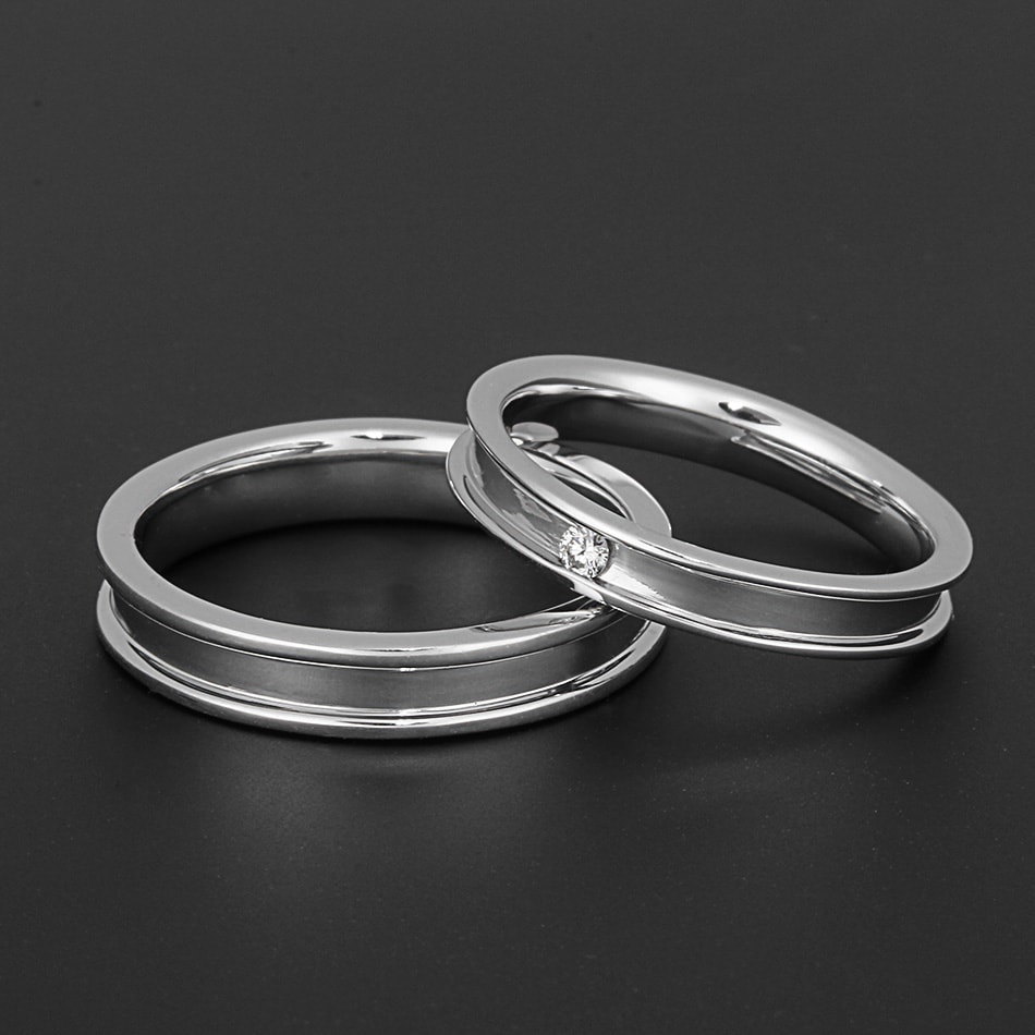 【メンズ エンゲージリング】Pt950 プラチナハード マリッジリング クルーグ〜輪〜 VM0031 |  | 02