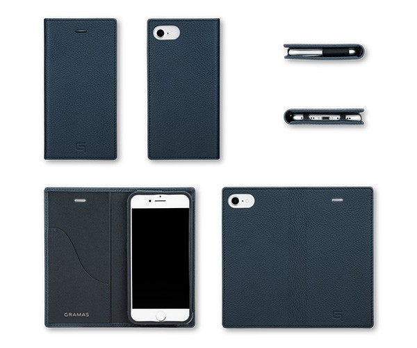 【本革】GRAMAS iPhone XsMaxケース【超特価】3 GRAMAS スマホケース iPhone 8 / 7 用 Shrunken-calf Leather