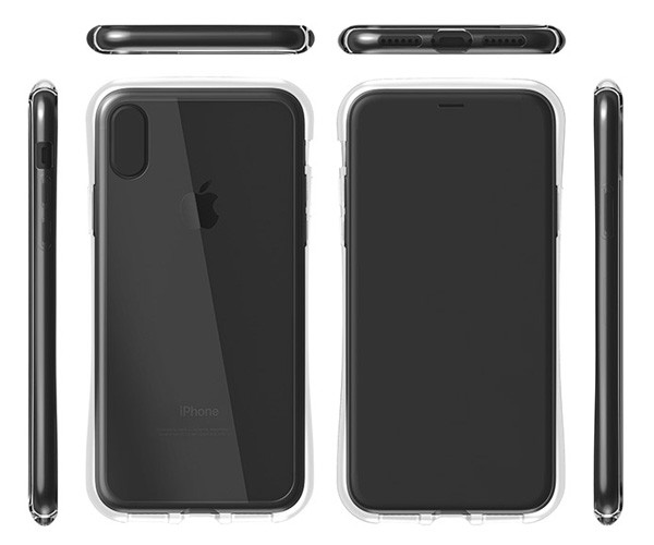 GRAMAS COLORS Glass Hybrid Clear Case for iPhone X