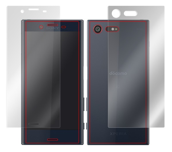 OverLay Eye Protector for Xperia X Compact SO-02J 『表・裏両面セット』 のイメージ画像