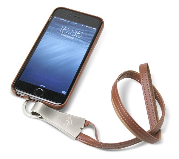 スマホケース ストラップリング付き PU レザーケース for iPhone 6