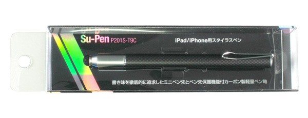 MetaMoJi 軽量スタイラスペン Su-Pen P201S-T9C(ブラック) for iPad/iPhone用タッチペン