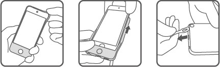シリコーンジャケットセット for iPod touch(5th gen.)(ナチュラル)(PTZ-11)