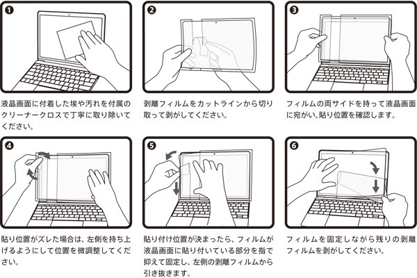 アンチグレアフィルムセット for MacBook 12インチ