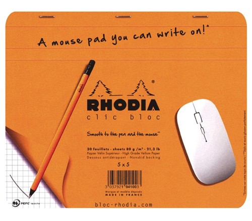 RHODIA click block mouse pad 