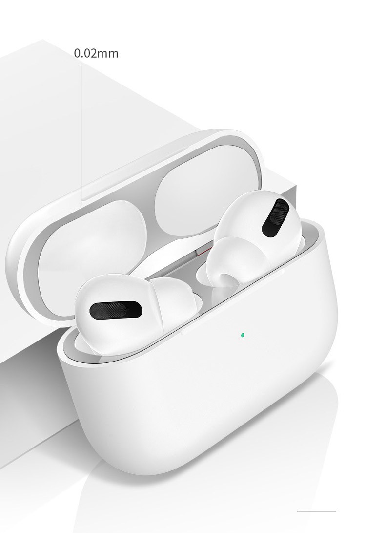 ポイント」Apple AirPods Pro ケース 金属製 防塵 粉塵防止 ゴミ ほこり 侵入防止 コーティング メタリックプレート エアーポッズ  便利 玄関先迄納品