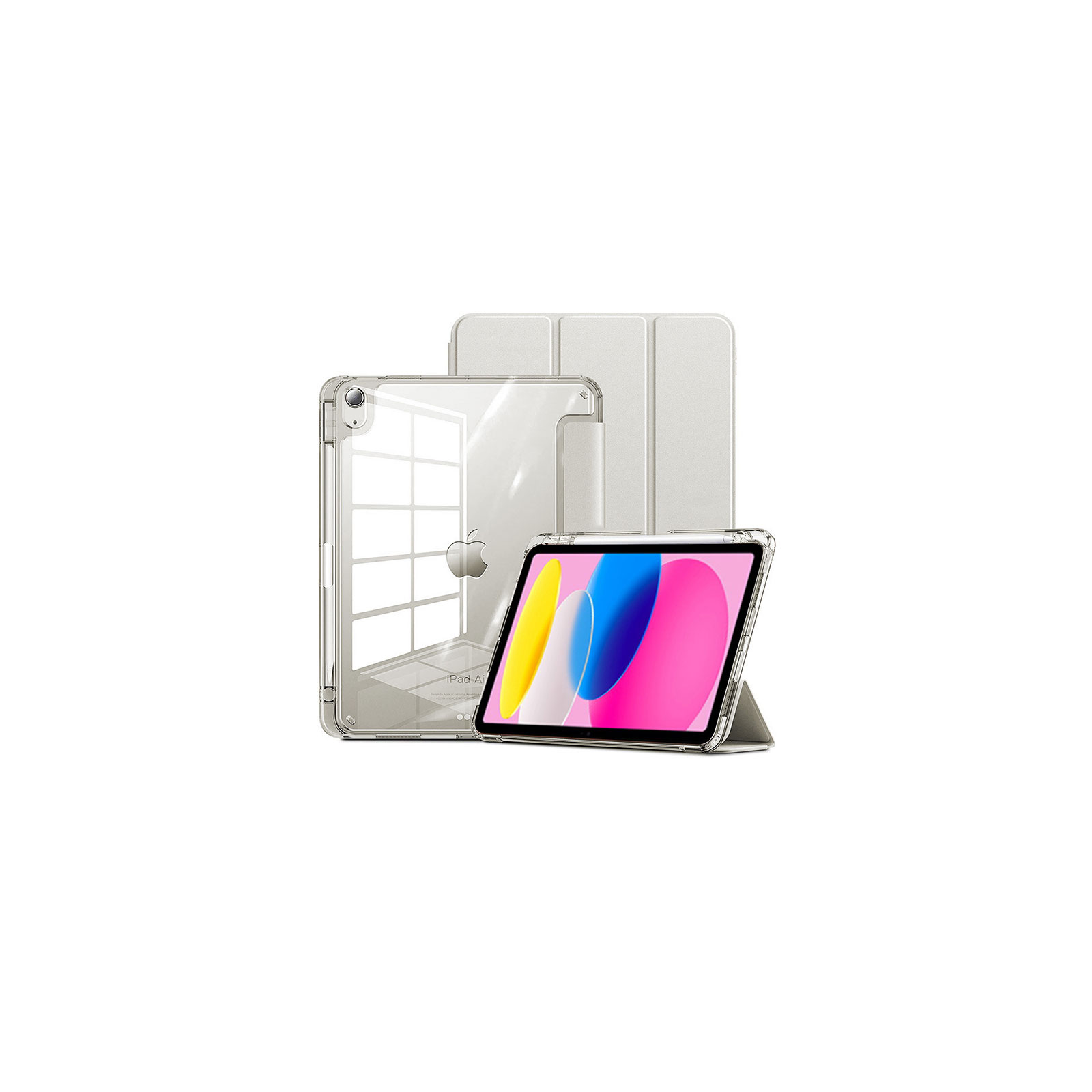 Apple - iPad 第3世代　カバー付き ZENIX DESIGN TECH iPad A16 ケース Air M2 第9世代 フィルム