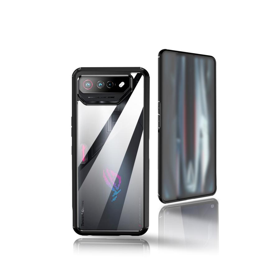 ASUS ROG Phone 7 クリア ケース カバー CASE 衝撃に強い 2重構造 TPU&PC素材 カッコいい  耐衝撃カバー 衝撃防止 持ちやすい 人気 透明 背面カバー｜visos-store｜02