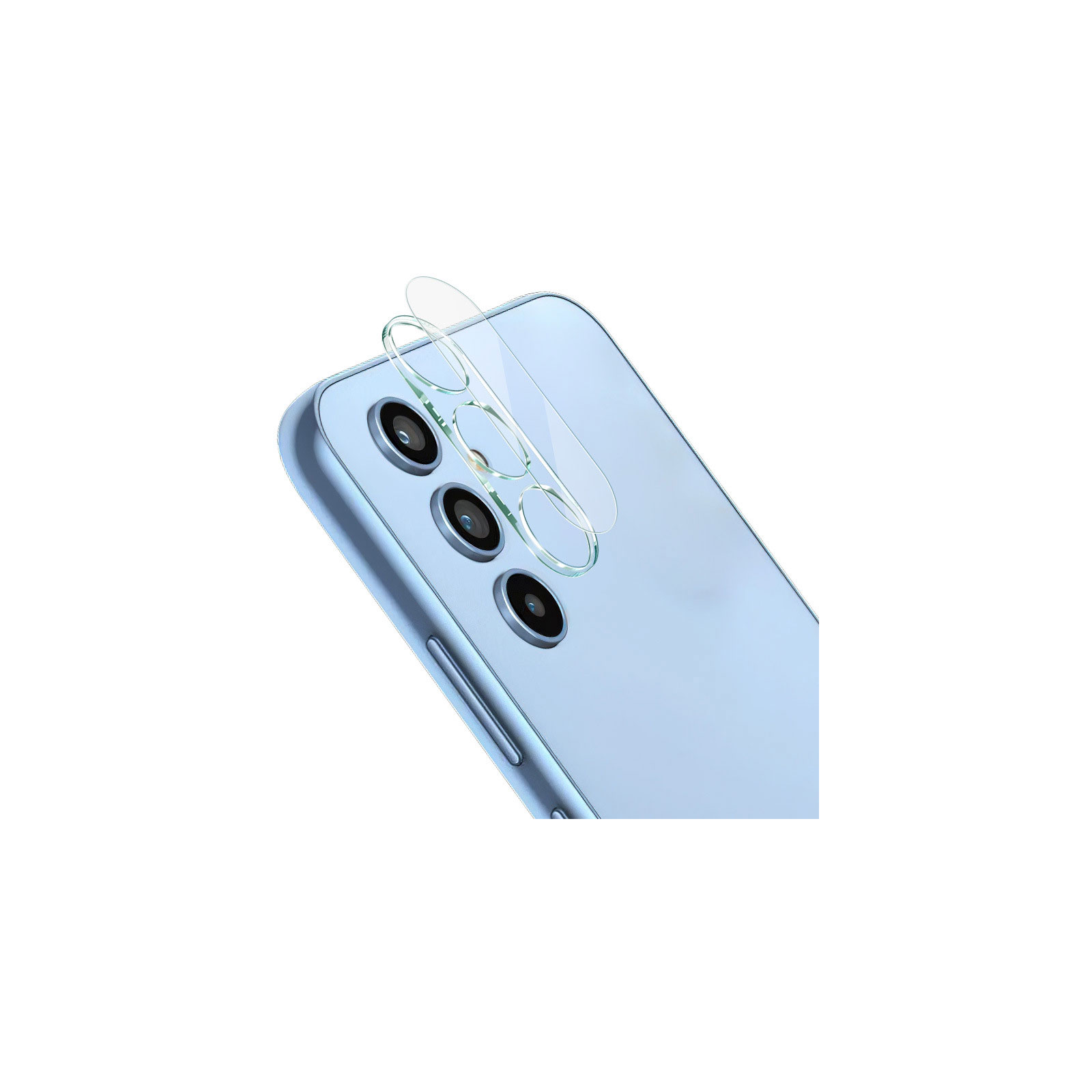 Samsung Galaxy A54 5G カメラレンズ用 HD Film ガラスシート 2重構造 アクリル&ガラス Lens Film ギャラクシー A54 5G レンズ保護ガラスフィルム｜visos-store｜02