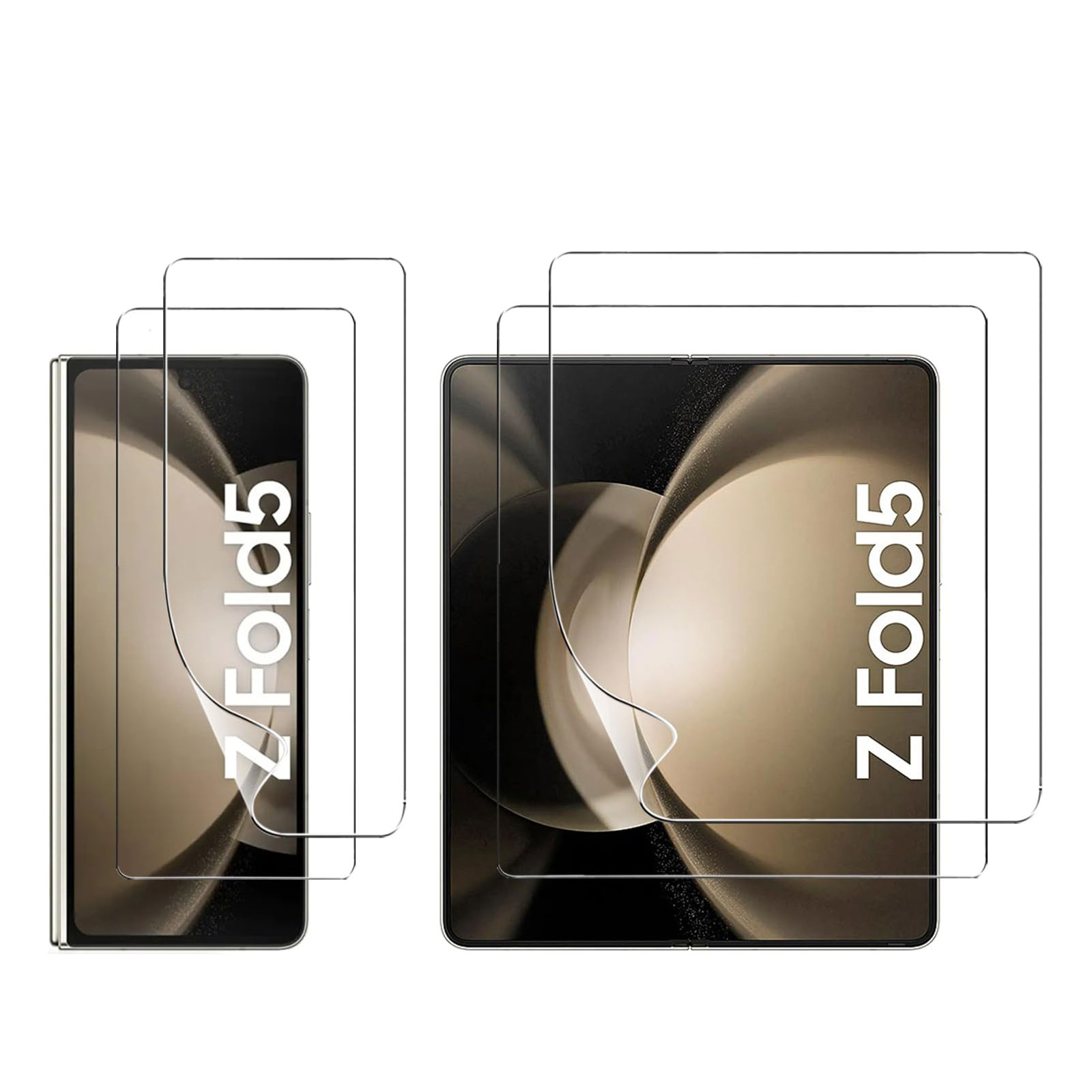 Galaxy Z Flip5 Z Fold5 5G 画面保護フィルム HDフィルム スクリーンプロテクター アンチグレア 薄い 保護シート 液晶シールド PET素材 液晶保護フィルム｜visos-store｜02