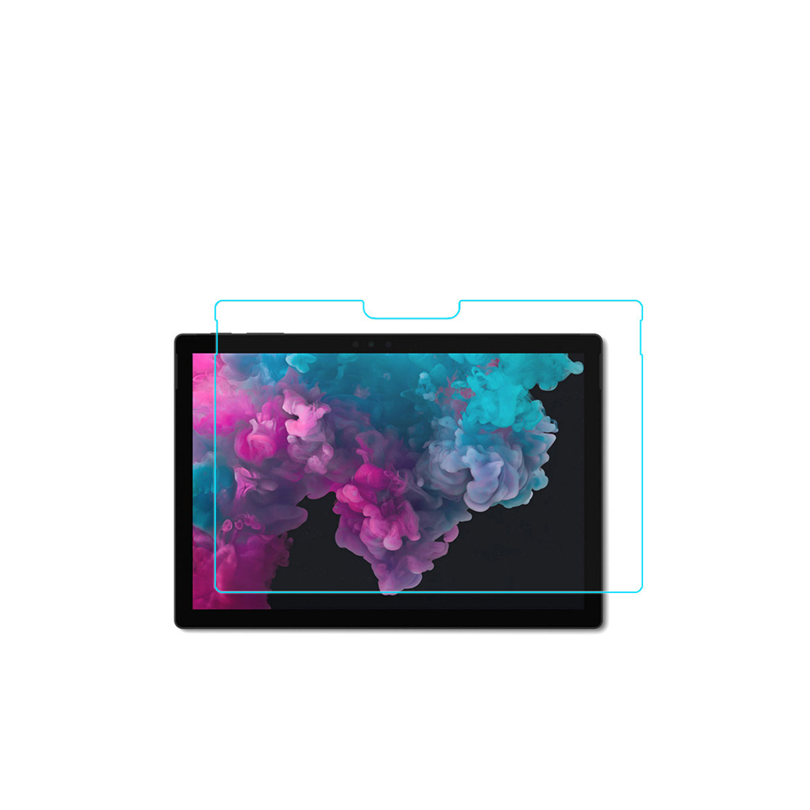 Microsoft Surface Pro 10 フィルム ガラスフィルム サーフェス プロ 10 画面保護 飛散防止と傷防止 グレア 光沢 硬度9H 液晶保護 強化ガラスシート｜visos-store｜02