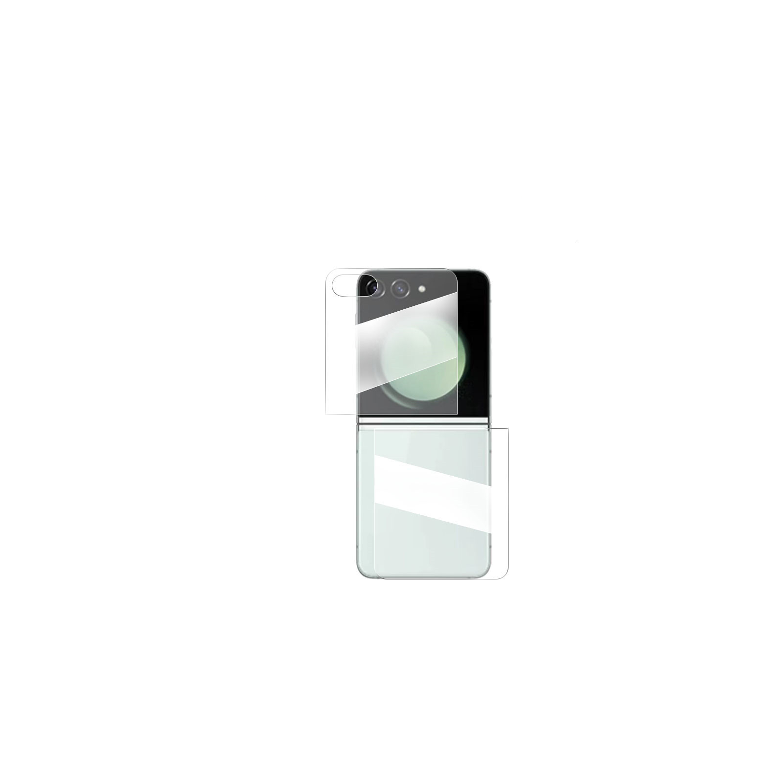 Samsung Galaxy Z Flip6 サムスン ギャラクシー Z フリップ6 5G 外側のディスプレイ+背面 保護 強化ガラス 硬度9H 液晶保護 フィルム 強化ガラスシート｜visos-store｜02