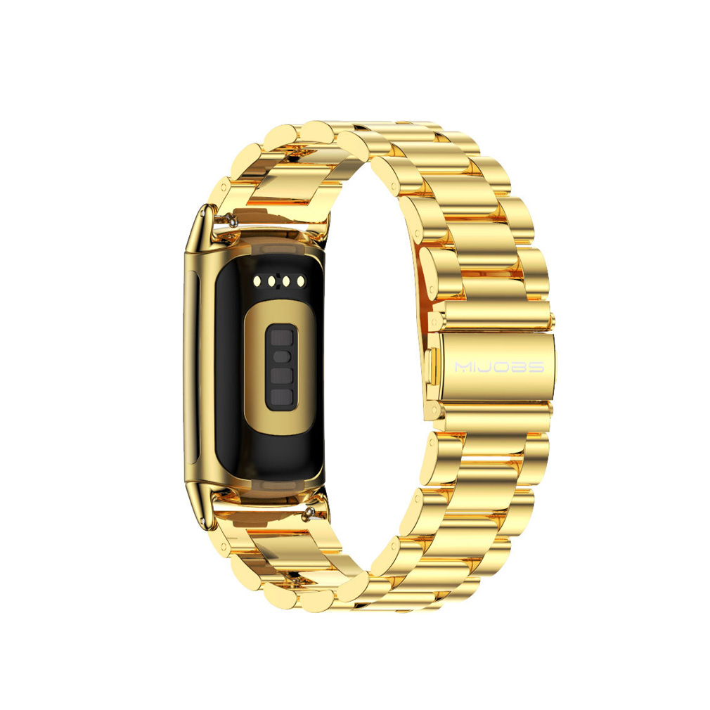 Fitbit Charge 5 交換 バンド オシャレな  高級ステンレス  腕時計ベルト 交換用 ベルト 替えベルト 簡単装着 爽やか 人気  おすすめ 腕時計バンド 交換ベルト｜visos-store｜03