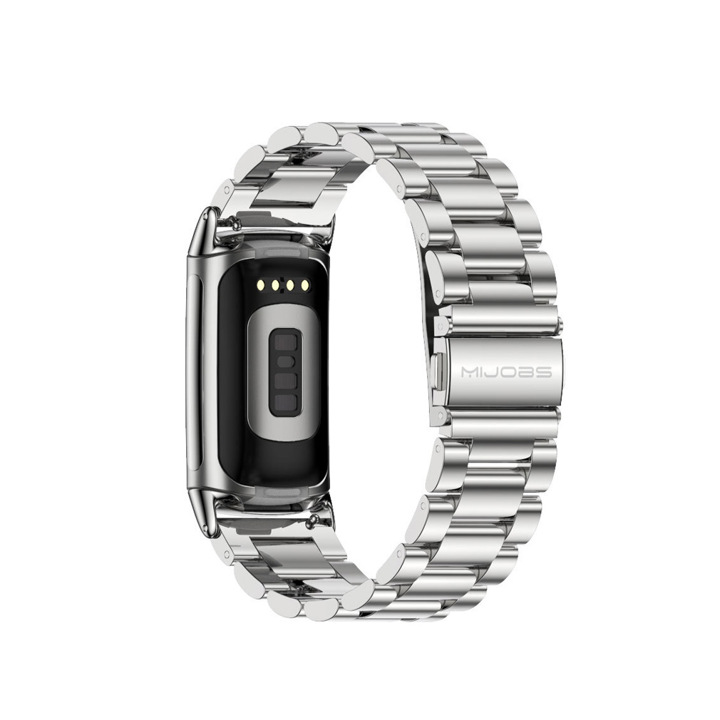 Fitbit Charge 5 交換 バンド オシャレな  高級ステンレス  腕時計ベルト 交換用 ベルト 替えベルト 簡単装着 爽やか 人気  おすすめ 腕時計バンド 交換ベルト｜visos-store｜04