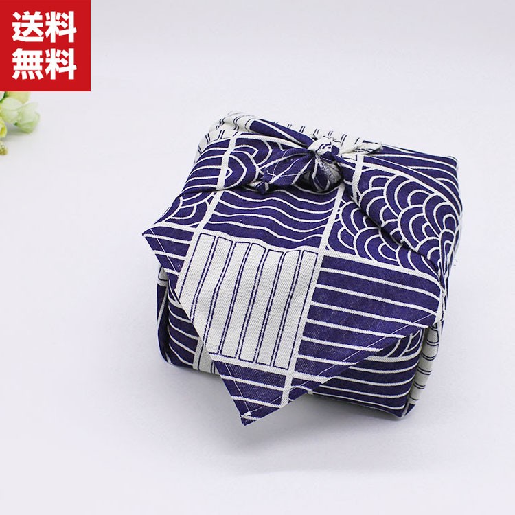 「ポイント」多目的日本伝統風呂敷 ショッピングバッグ  お弁当箱用 厚手 かわいいデザイン レディース 綿小風呂敷 和柄 お弁当包み  わっぱ 小風呂敷 リバ