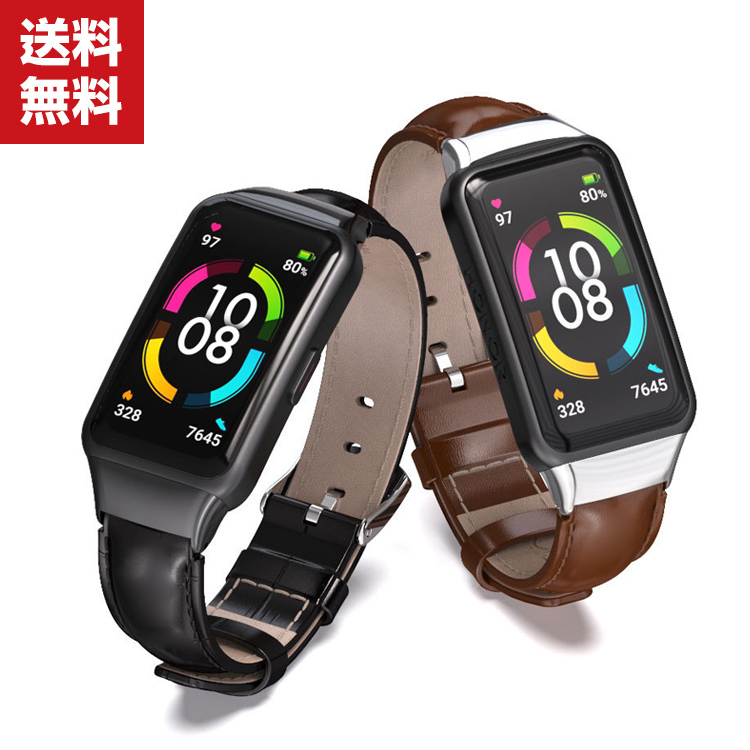 Yahoo! Yahoo!ショッピング(ヤフー ショッピング)「ポイント」HUAWEI Band 6  ウェアラブル端末・スマートウォッチ 交換 バンド 高級PUレザー スポーツ ベルト ファーウェイ バンド 6 交換用