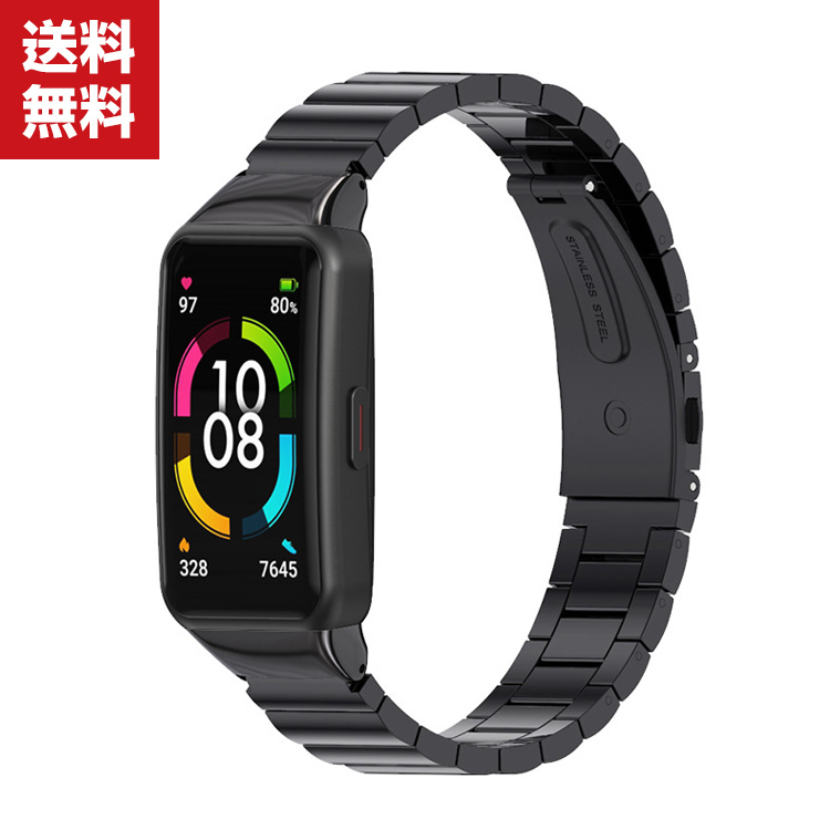 Yahoo! Yahoo!ショッピング(ヤフー ショッピング)「ポイント」HUAWEI Band 6  ウェアラブル端末・スマートウォッチ 交換 バンド 高級ステンレス スポーツ ベルト ファーウェイ バンド 6 交換用