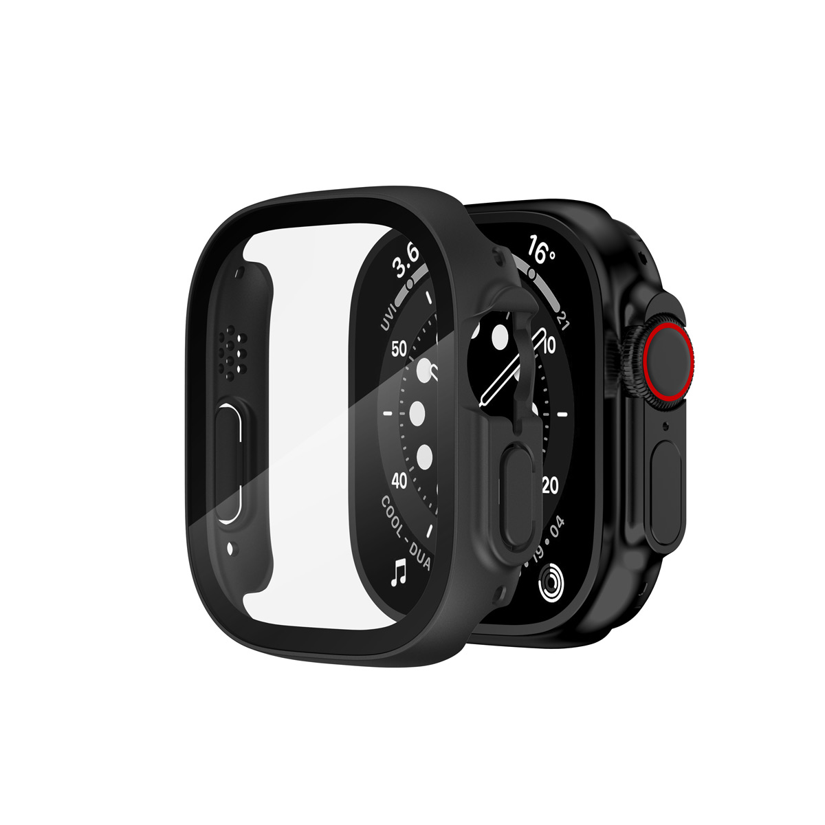 Apple Watch Ultra 49mm ケース かわいい PC+強化ガラス 画面保護 ハードケース CASE 軽量 簡単装着 衝撃防止 耐衝撃 軽量 人気 アップル ウォッチ カバー｜visos-store｜02