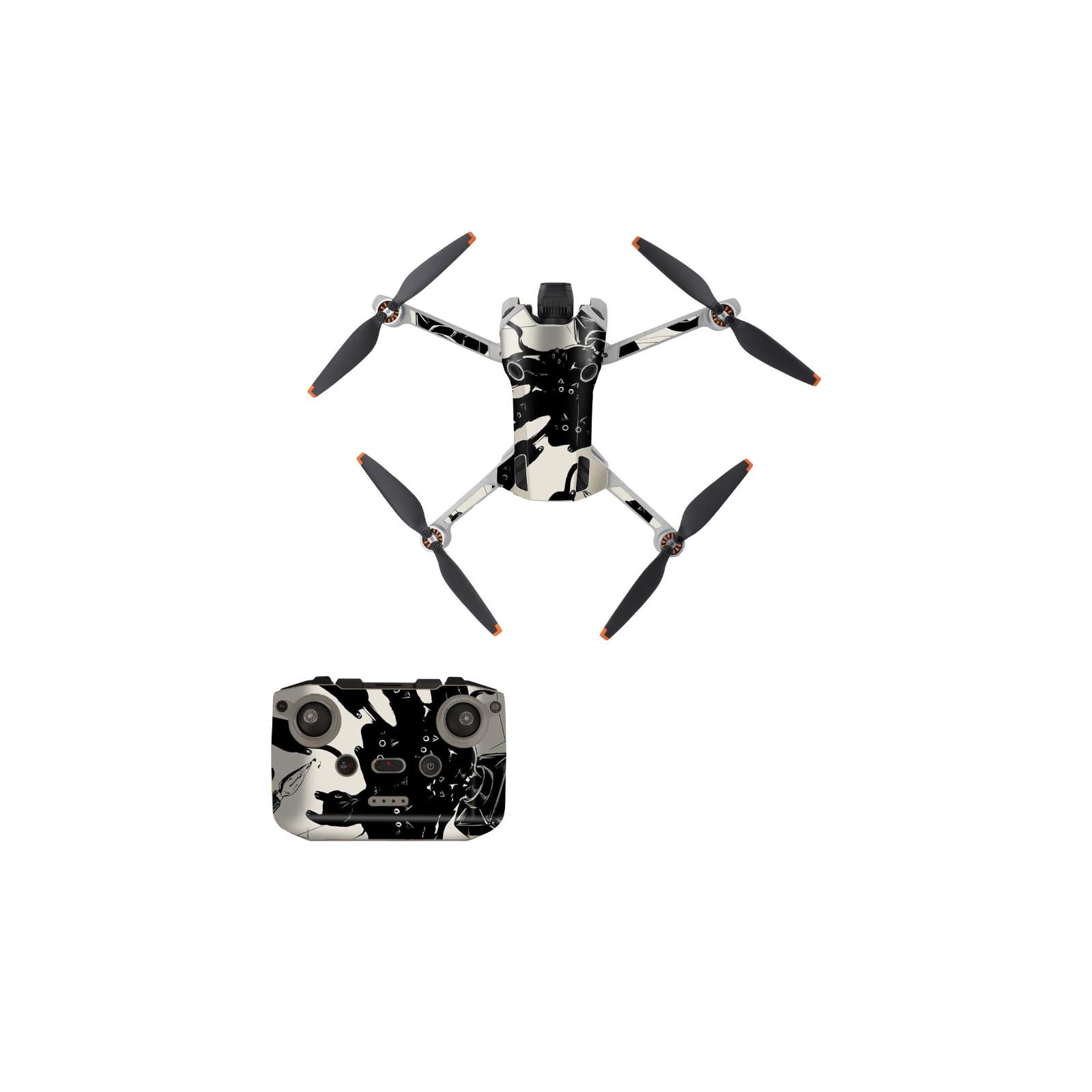 DJI Mini 4 Pro アクセント スキンシール PVC ポリ塩化ビニールの自己接着剤 ドローンアクセサリー キズ防止 色とりどり｜visos-store｜16