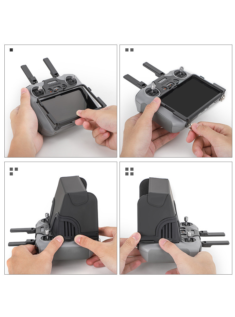 DJI Air 3/Mini 4 Pro対応 RC2送信機用サンシェード スクリーン