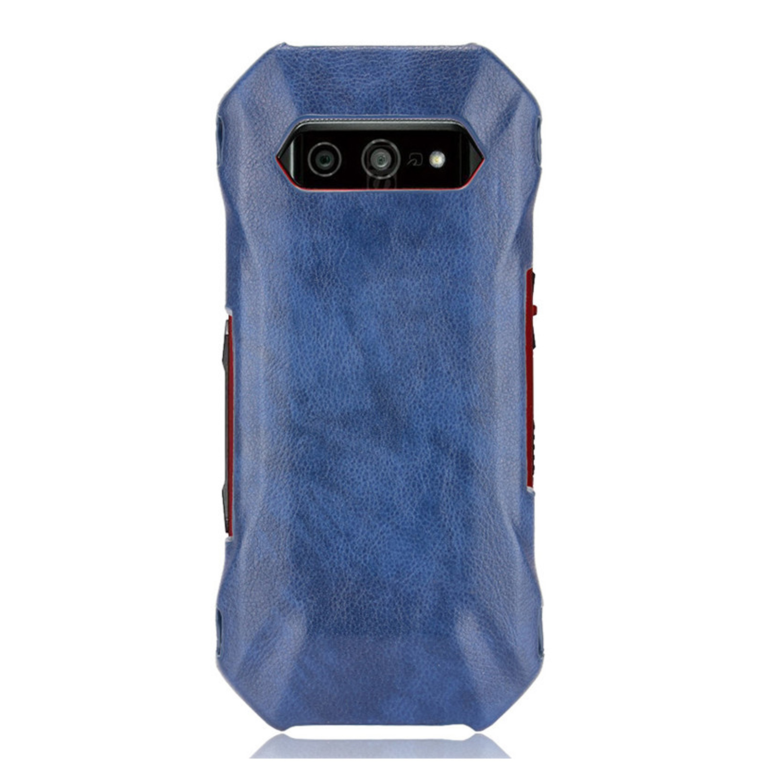 TORQUE G07 カバー（ブルー） TORQUE 京セラ KYOCERA G07 用の プラスチック製 背面PUレザー調