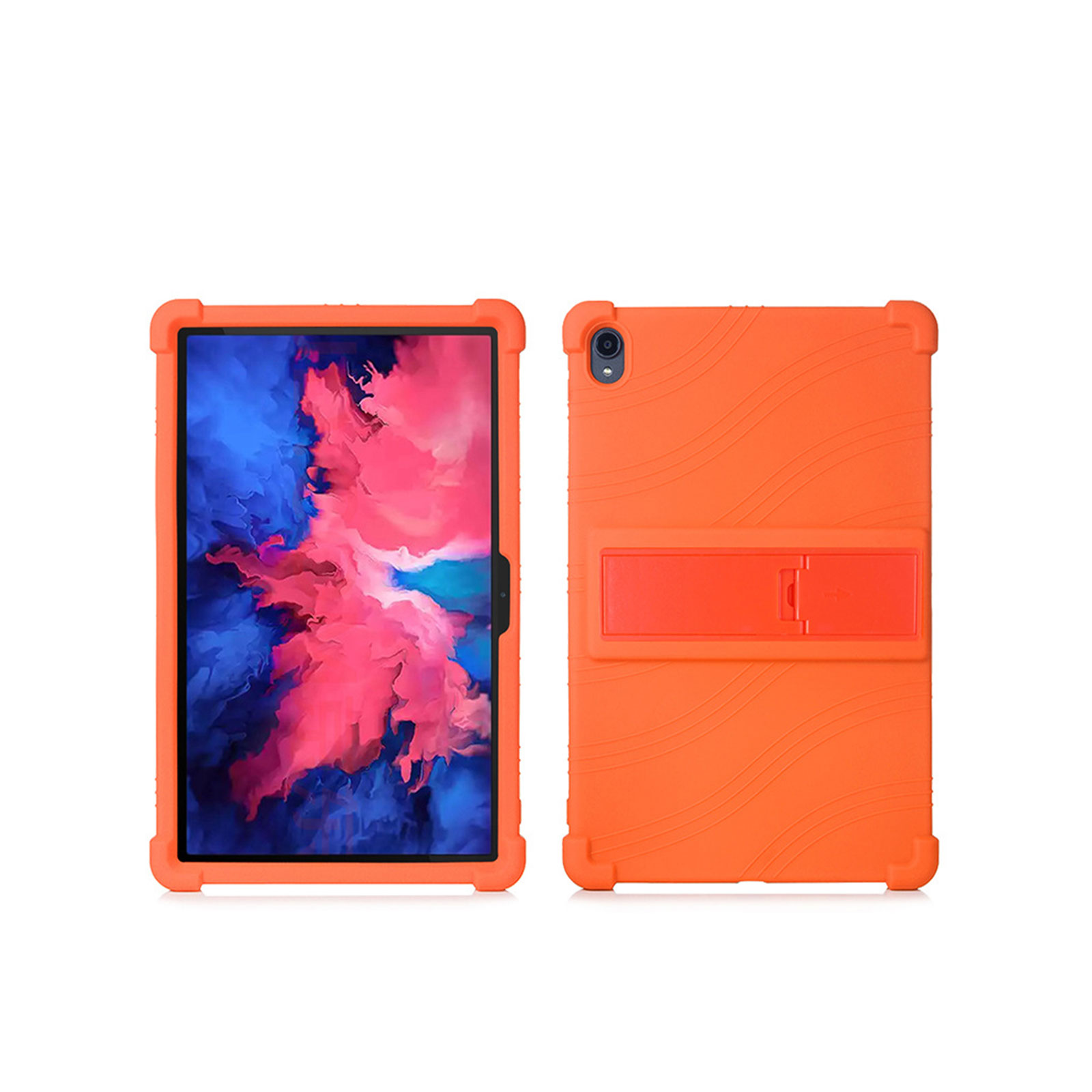 Lenovo Tab P11 5G LET01 11インチ レノボ タブレットPC シリコン素材 スタンド機能 CASE 耐衝撃 カバー 軽量 持ちやすい おしゃれ 背面カバー 保護ケース｜visos-store｜04