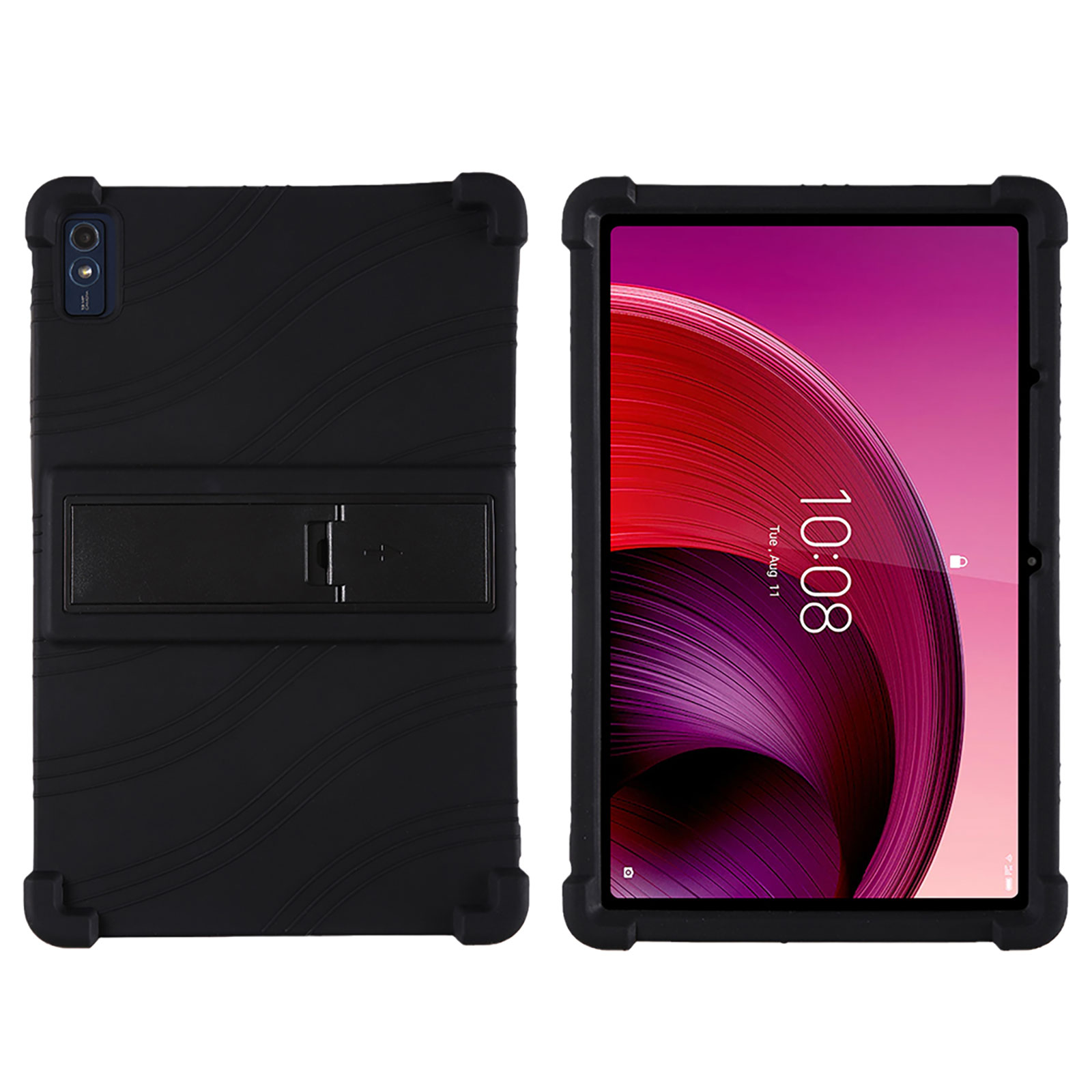 Lenovo Tab M10 5G ケース 耐衝撃 カバー シリコン素材 ソフトカバー スタンド機能 タブレットPC CASE 耐衝撃 軽量 持ちやすい  便利 実用 保護ケース｜visos-store｜02