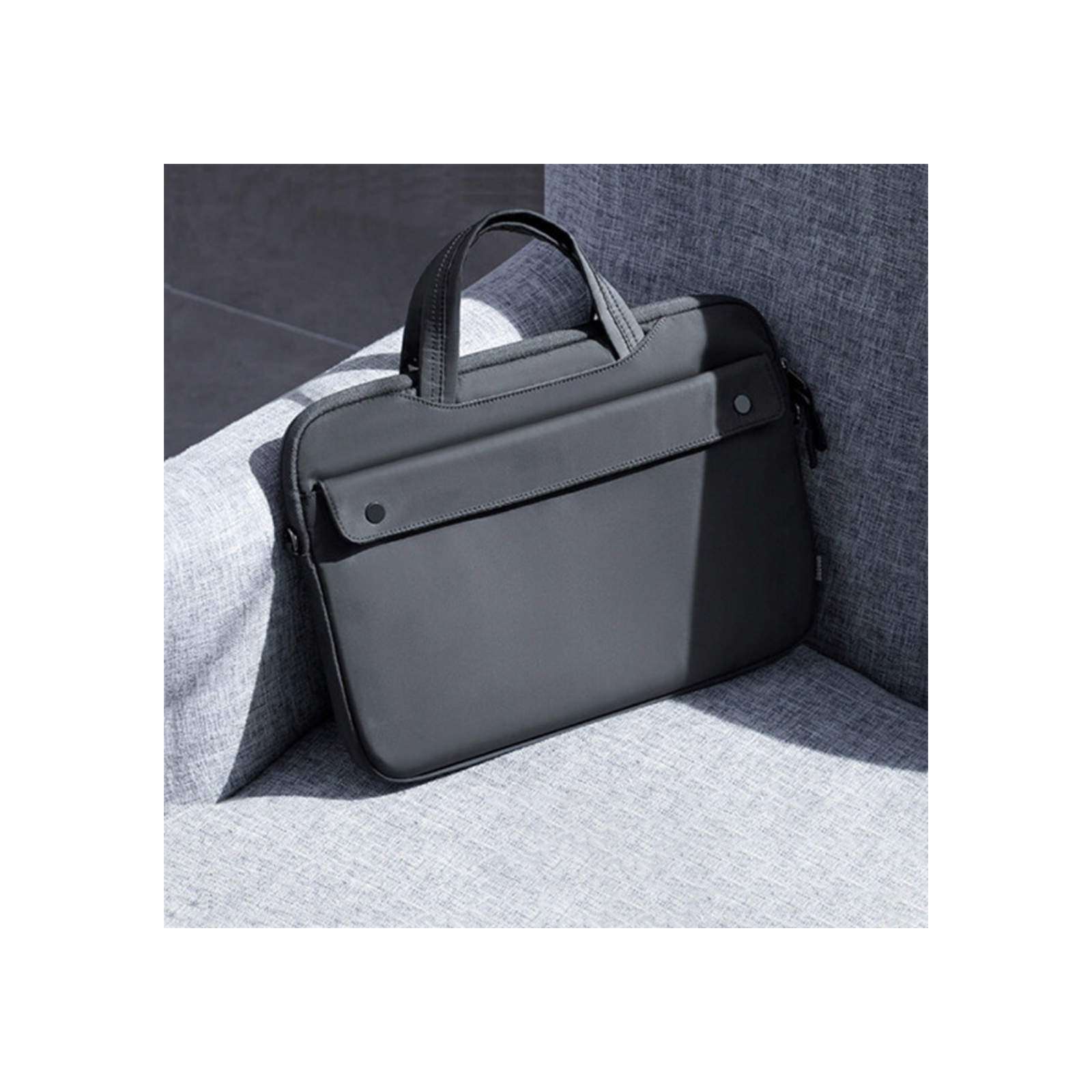 アップル マックブック エアー 15.3 インチ 2023モデル用の手触りの良い質感の布 ポケット付きの出張や外出時の持ち運びに便利なバッグ型の保護ケース｜visos-store｜02