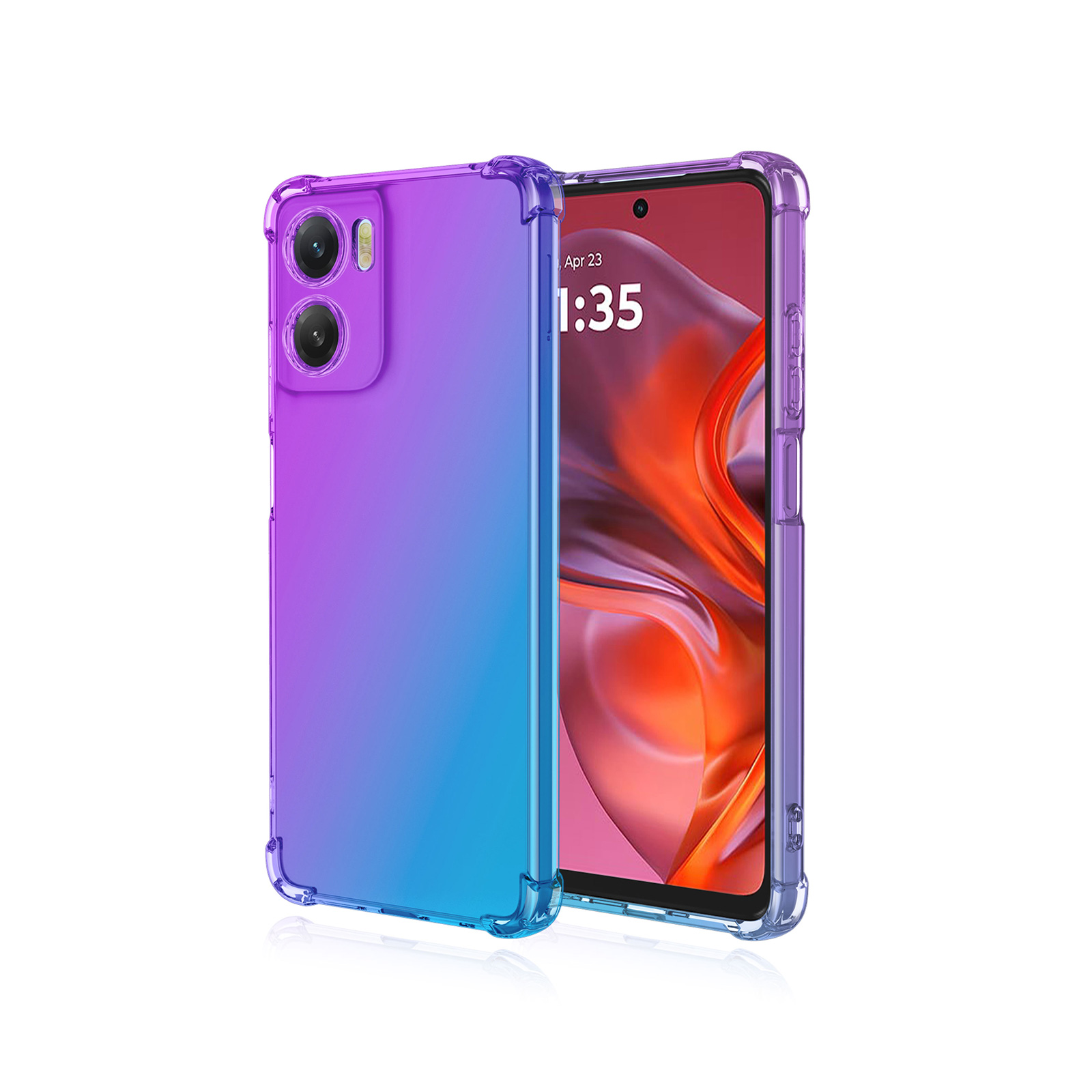 motorola（モトローラ） G05 4G用のケース 耐衝撃 半透明 衝撃に強い