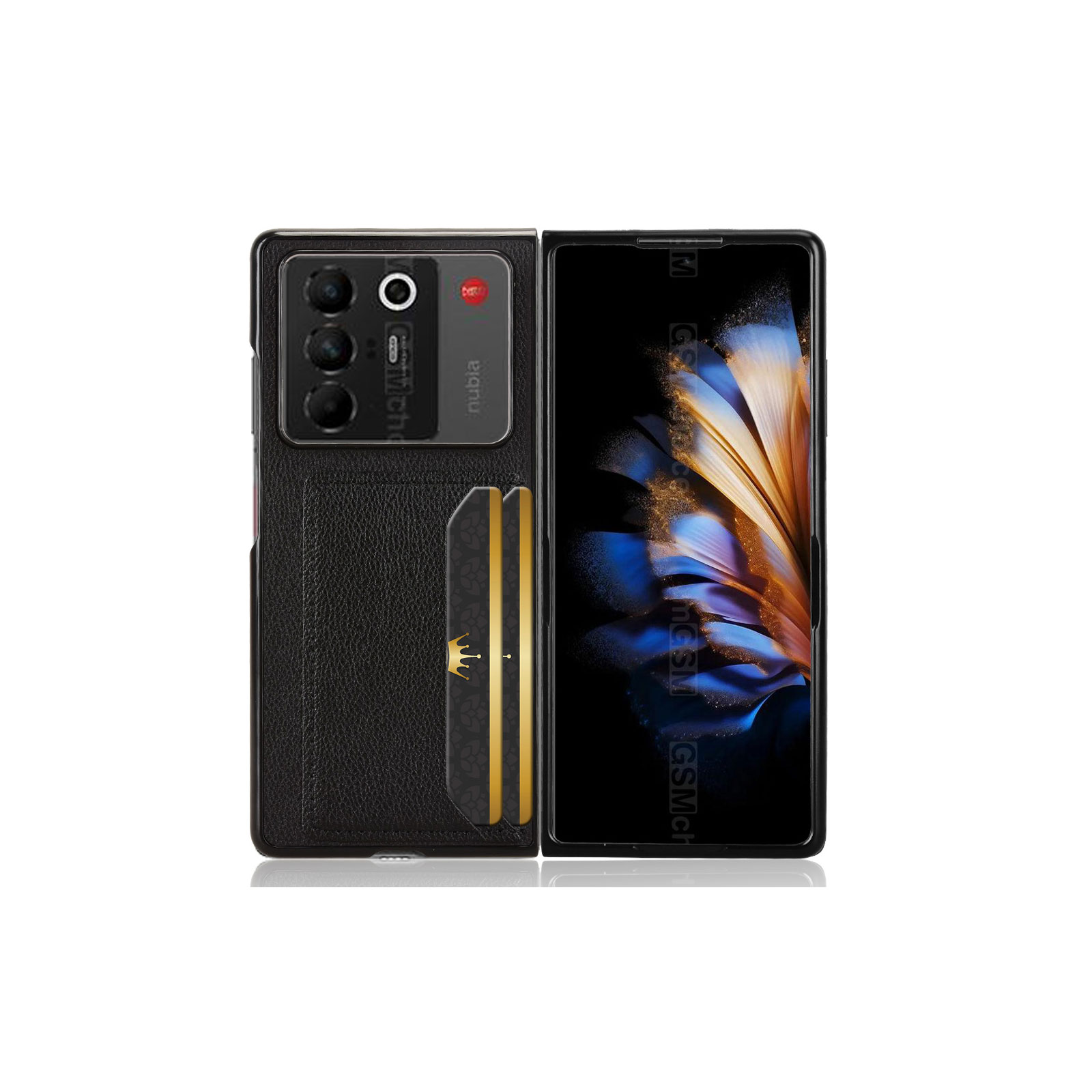 nubia Fold ケース 耐衝撃 カバー 折りたたみ型 ヌビア フォールド
