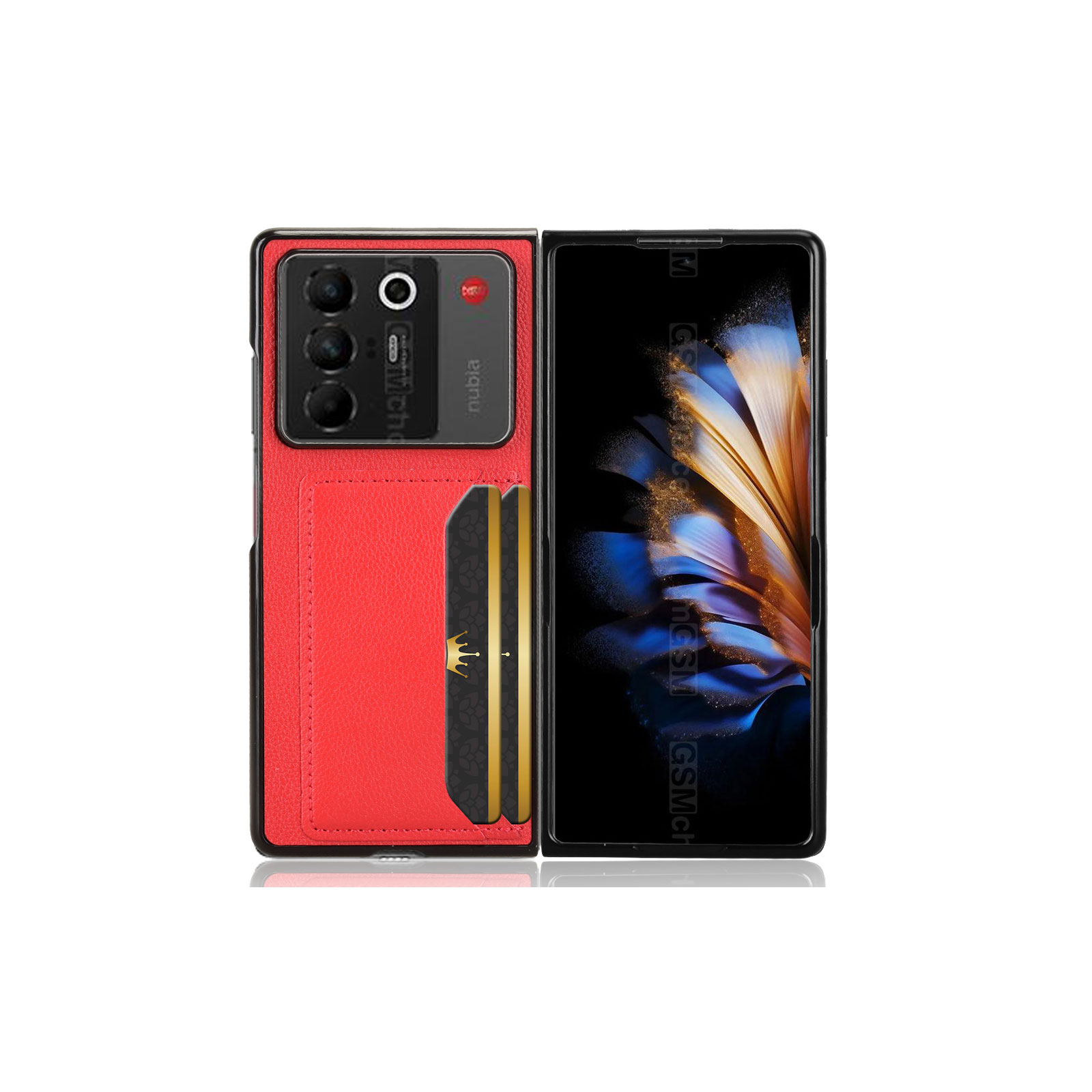 nubia Fold ケース 耐衝撃 カバー 折りたたみ型 ヌビア フォールド