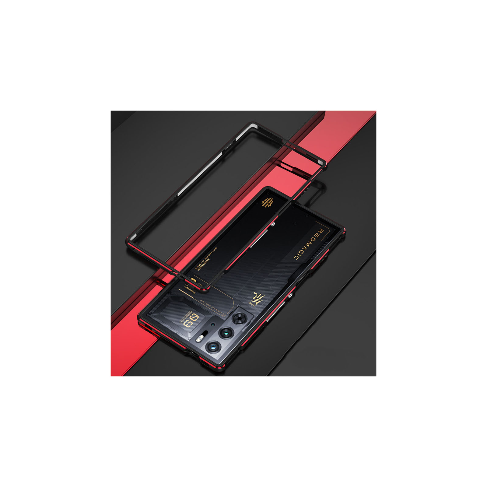 ヌビア Nubia RedMagic 9 Pro ケース カバー アルミニウムバンパー かっこいい CASE 持ちやすい 耐衝撃カバー 金属 軽量 持ちやすい 簡単装着  簡単分解｜visos-store｜05