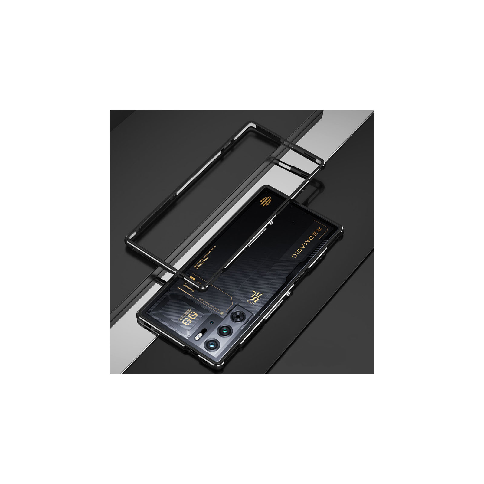 ヌビア Nubia RedMagic 9 Pro ケース カバー アルミニウムバンパー かっこいい CASE 持ちやすい 耐衝撃カバー 金属 軽量 持ちやすい 簡単装着  簡単分解｜visos-store｜06