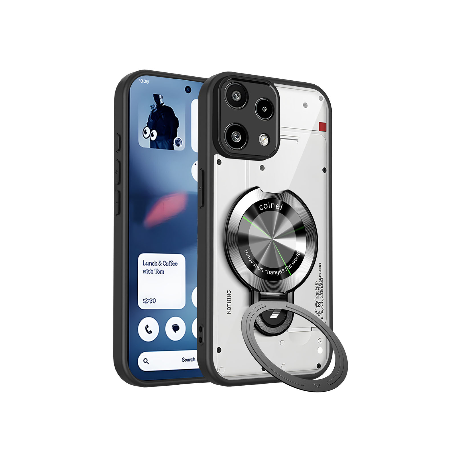 Nothing Phone (3a) Lite ケース 耐衝撃 カバー タフで頑丈 TPU+PC素材