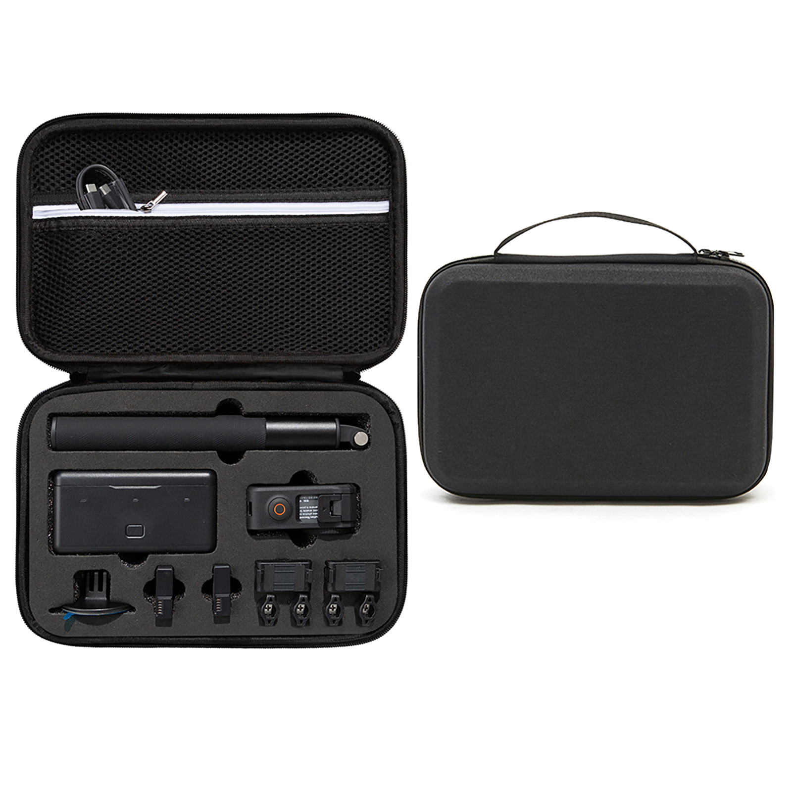 DJI オスモ アクション3 Osmo Action3用 保護ケース アクションカメラ バッグ キャーリングケース 持ち手付き 持ち運びに便利 ハードタイプカメラ収納ケース｜visos-store｜02