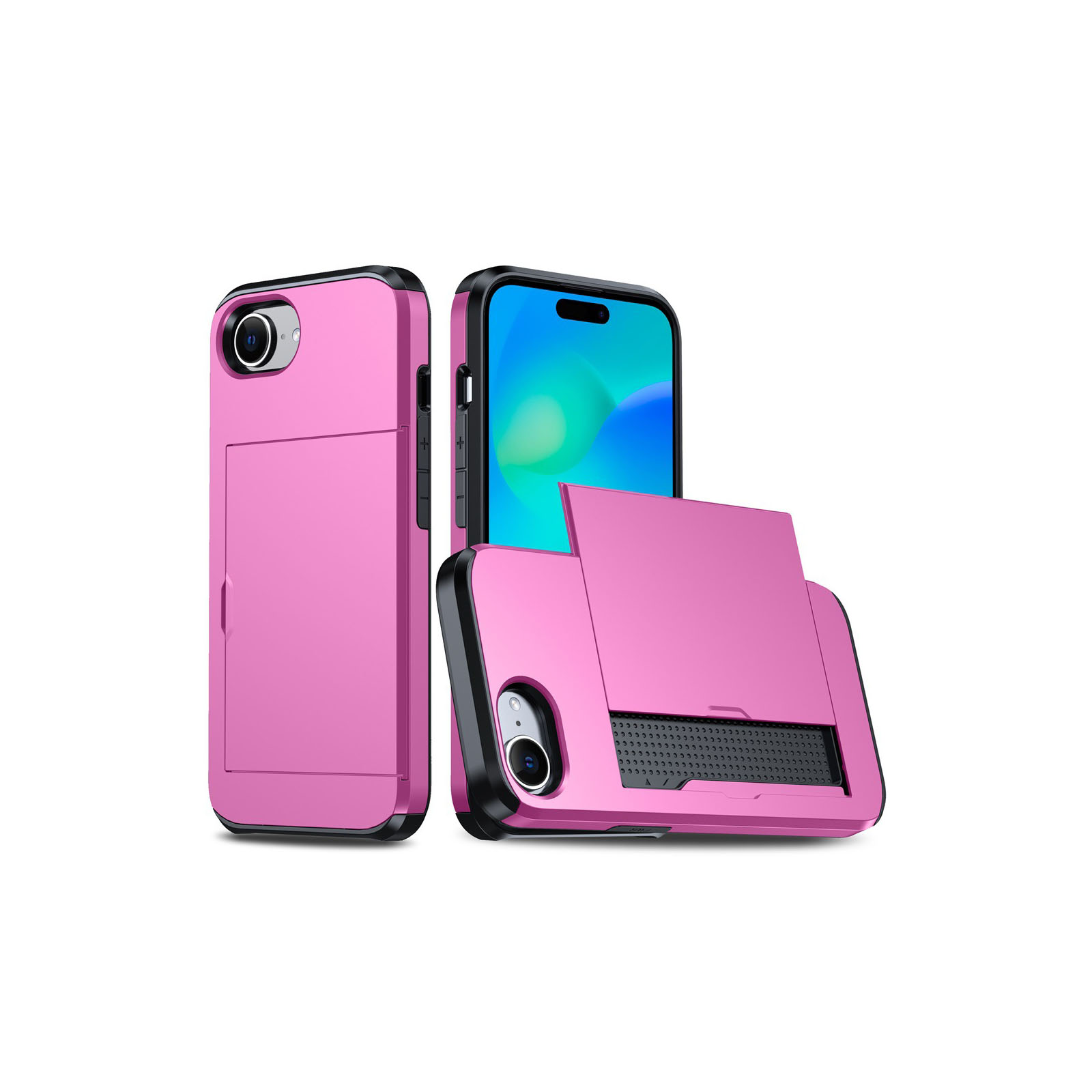 Amazon.co.jp: iPhone SE4 ケース カバー 耐衝撃カバー タフで頑丈 2重構造 TPU&PC素材製 カード収納 衝撃吸収  落下防止 おしゃれ カッコいい 人気 衝撃に強い 背面カバー 保護ケース(ゴールド) : 家電＆カメラ