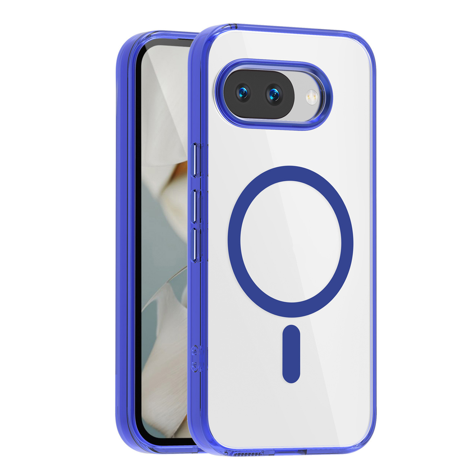 Google（グーグル） ピクセル 9a用の ケース 透明の 耐衝撃 TPU+PC素材