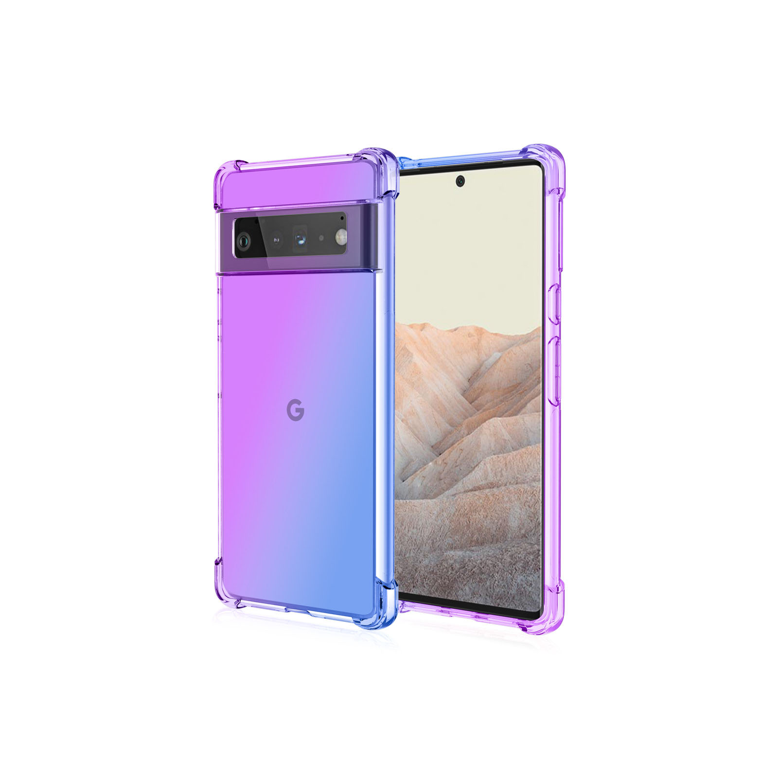 グーグル ピクセル7a Google Pixel 7a クリアケース CASE 衝撃に強いTPU素材 グラデーション 耐衝撃 落下防止 四隅がエアクッション構造  ソフトカバー｜visos-store｜02